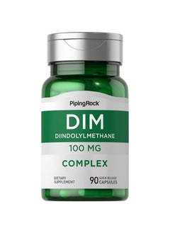 Piping Rock Dim Supplement ; 100 Mg ; 90 Capsules ; Diindolylmethane Supplement ; Nongmo Gluten Free Complex  - Image 1