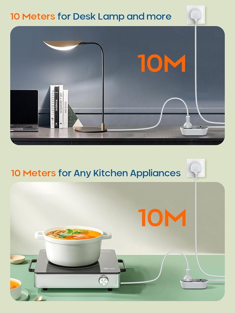 PEGANT 2 Way 10M Power Extension Cord - Image 4