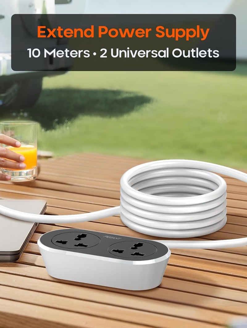 PEGANT 2 Way 10M Power Extension Cord - Image 2