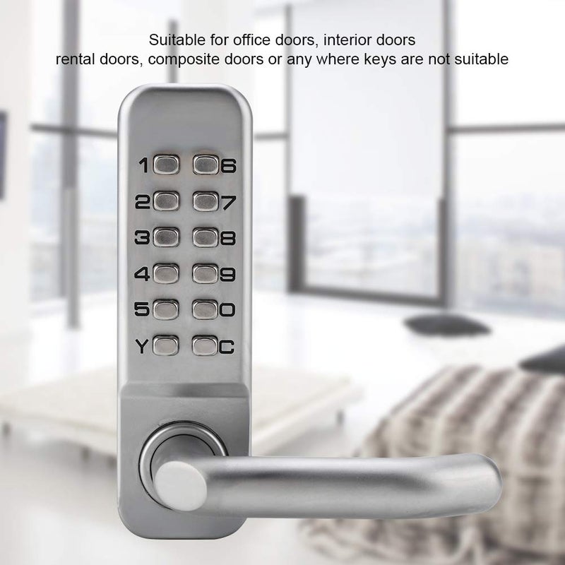 YOSOO Yosoo Waterproof Mechanical Code Lock 1-11 Combination Code Password Password Key Lock Mechanical Keyless Door Lock Home Door Lock  - Image 2