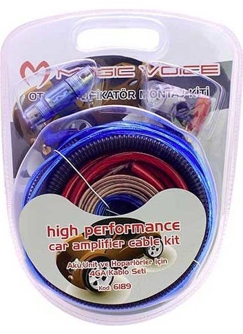 Angel Of Life Magicvoice MV-6189 4 Ga Auto Amplifier Cable Set 