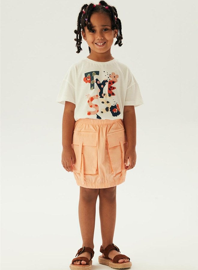 Tyess Girl Salmon Skirt - Image 1