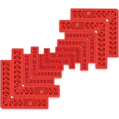 Relitec R 90 Degree Positioning Squares, Clamping Square, Right Angle Clamp Corner Clamp Woodworking Tools for Wood Cabinets, Carpenter Tool for Photo Frames Box Drawer, Set of 12（3" 4" 6") - Image 1