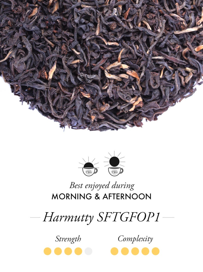 TWG Tea | Harmutty SFTGFOP1 | Black Tea | Single Estate Assam | 15 Hand Sewn Cotton Tea Bags | Gift Set - Image 2