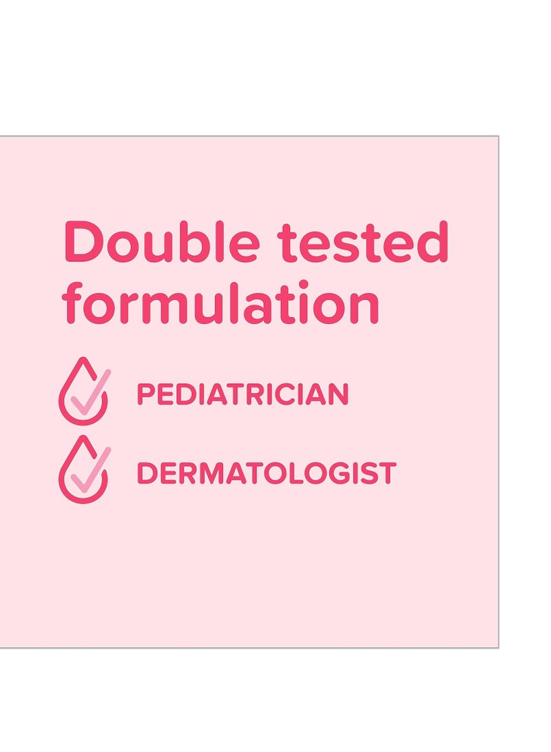 Johnson's Moisturizing Mild Pink Baby Lotion with Coconut Oil for Delicate Baby Skin, Paraben-, Phthalate- & Dye-Free, Hypoallergenic & Dermatologist-Tested, Baby Skin Care, 27.1 Fl. Oz - Image 3