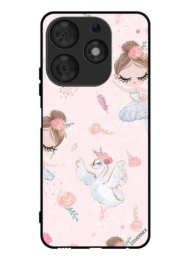 Covernex Protective Case Cover For Tecno Spark 10 Pro Doly Girl And Flowers - Image 1