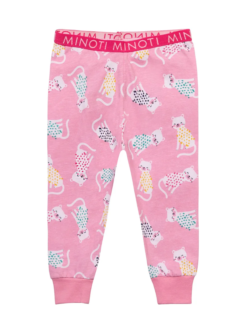 MINOTI Kids Girls Printed Pyjama Set