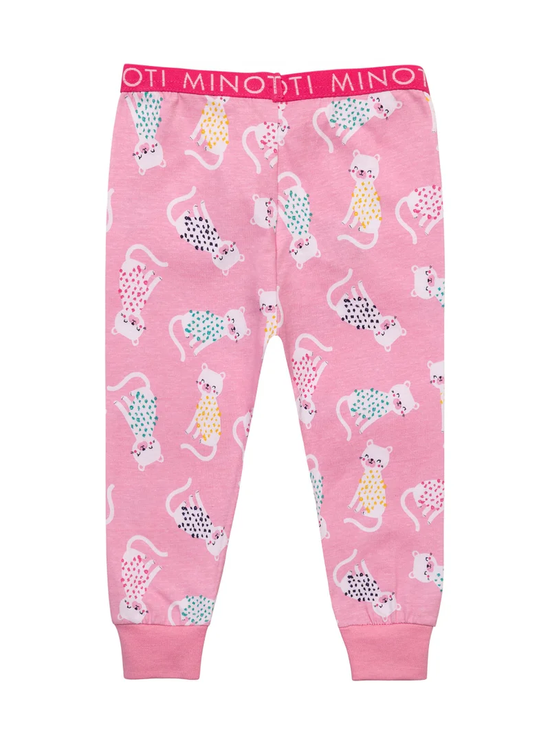 MINOTI Kids Girls Printed Pyjama Set