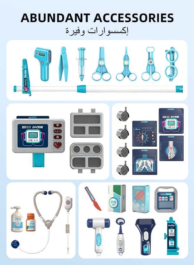 Sunbath Doctor Playset for Kids, Kids Doctor Toy, Doctor Kit for Toddlers 3-5, Interactive Doctor Kit, Role Play Pretend Play Doctor Toys Educational Toys for Boys & Girls - Image 2