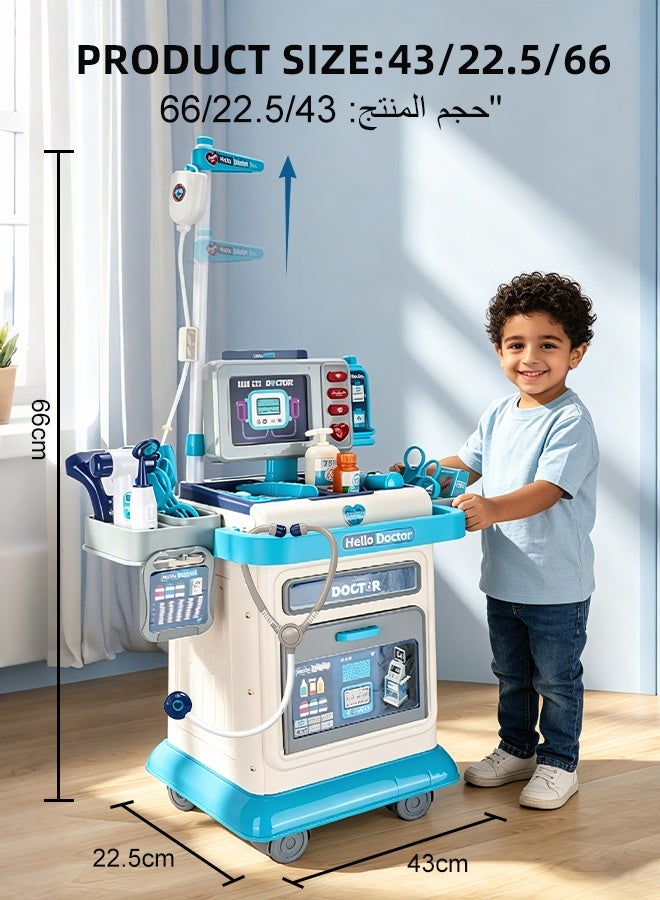 Sunbath Doctor Playset for Kids, Kids Doctor Toy, Doctor Kit for Toddlers 3-5, Interactive Doctor Kit, Role Play Pretend Play Doctor Toys Educational Toys for Boys & Girls - Image 3