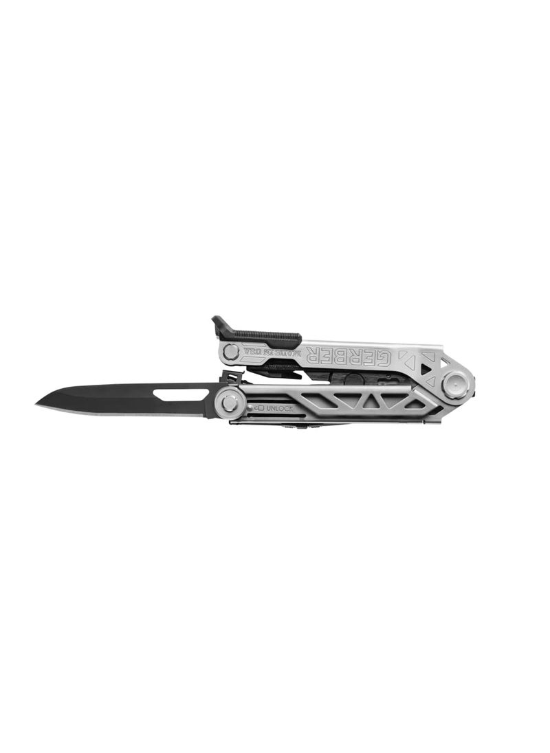 Gerber Gerber Gear Center-Drive Multitool - Includes 3.25” Outboard Knife, Pliers, Pry Bar, Bottle Opener & Awl - Comes with Bit Set & Sheath - Silver & Black  - Image 4