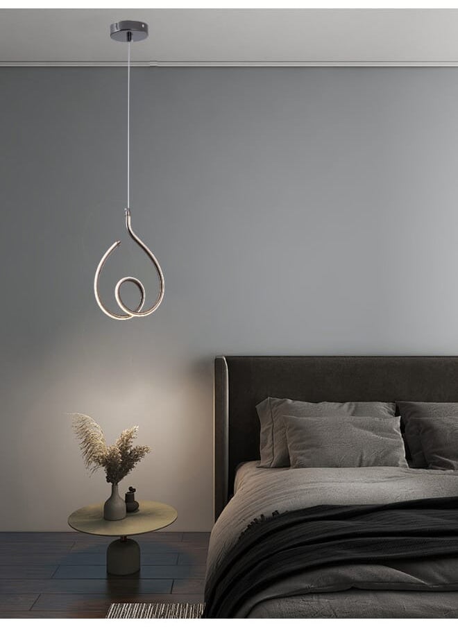 Best Power Modern LED Pendant Light 6142-1 – 3 Lighting Levels, 24W, Adjustable Hanging Length (130cm), Elegant Black Spiral Design for Living Room, Dining Room, and Bedroom  - Image 2
