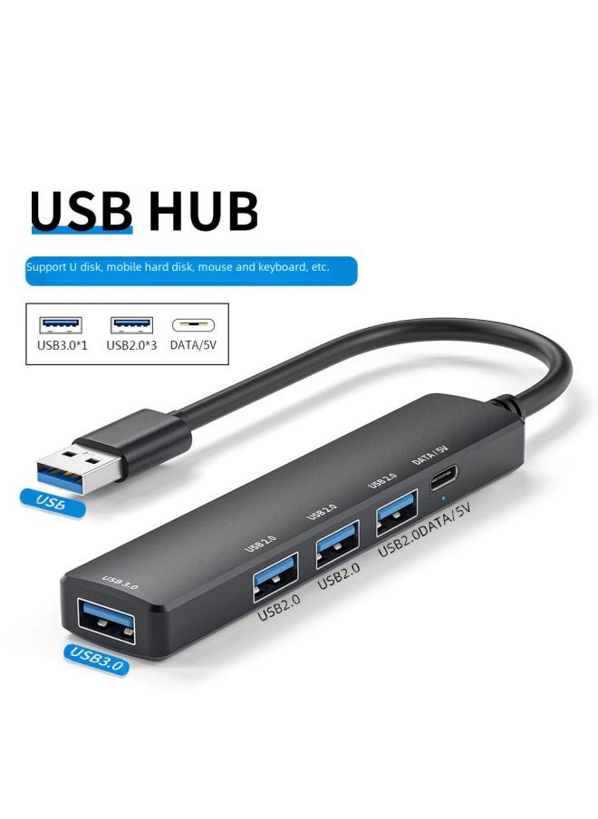 Generic Digital Computer Usb Hub 4-port Usb 2.0 High-speed Data Transfer Hub-Number Of Interfaces:Four Mouths 3.0  - Image 2