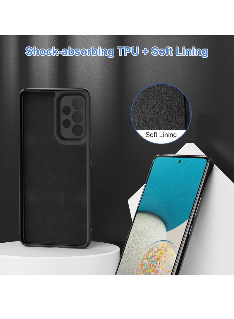 ELTRAZONE Liquid Silicone Gel Rubber Case for Galaxy A53 5G - Black, Soft Microfiber Lining, Slim Hard Shell, Shockproof Protective Cover - Image 2