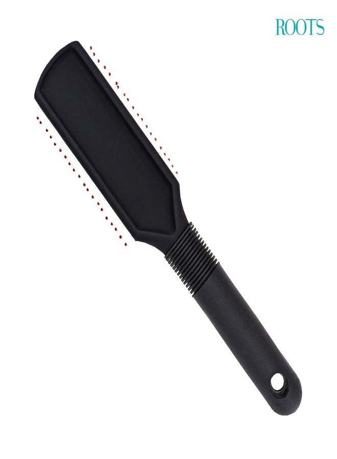 ROOTS Truglam Flat Hair Brush | Soft Tip Flexible Bristles | Prevent Scalp Scraping & Cuticle Damage | Quick Detangling | For All Hair Types | For Men & Women | Length - 8.9 Inch, Model No - 9543B2 - Image 2