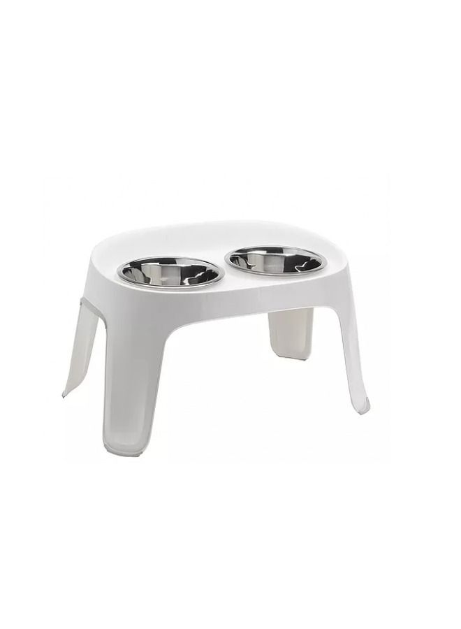 MODERNA Skybar Feeding Bowl Stand For Pets White