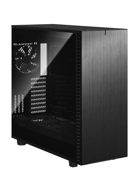 Define 7 XL Full Tower Case - Tempered Glass, Anodized Aluminum Front Panel, Up to 18 HDD/SSDs + 5 SSDs, 9+3 Expansion Slots, USB 3.2 Gen 2x2 Type-C, 11 Fan Mounts, Radiator Support (480mm Front/Top), Sound-Damped Steel Panels, E-ATX/ATX/mATX/mITX Compatibility, 77.6L Volume, Cable Management, Dust Filters, TG Dark Tint | FD-C-DEF7X-03