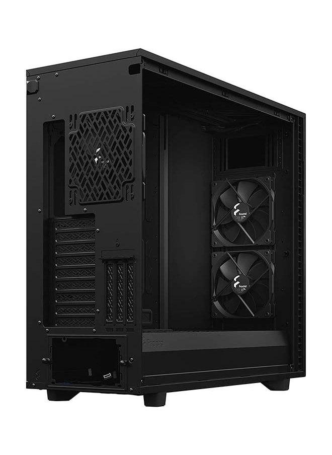 Fractal Design - Define 7 XL Full Tower Case - Tempered Glass, Anodized Aluminum Front Panel, Up to 18 HDD/SSDs + 5 SSDs, 9+3 Expansion Slots, USB 3.2 Gen 2x2 Type-C, 11 Fan Mounts, Radiator Support (480mm Front/Top), Sound-Damped Steel Panels, E-ATX/ATX/mATX/mITX Compatibility, 77.6L Volume, Cable Management, Dust Filters, TG Dark Tint | FD-C-DEF7X-03 - Image 1