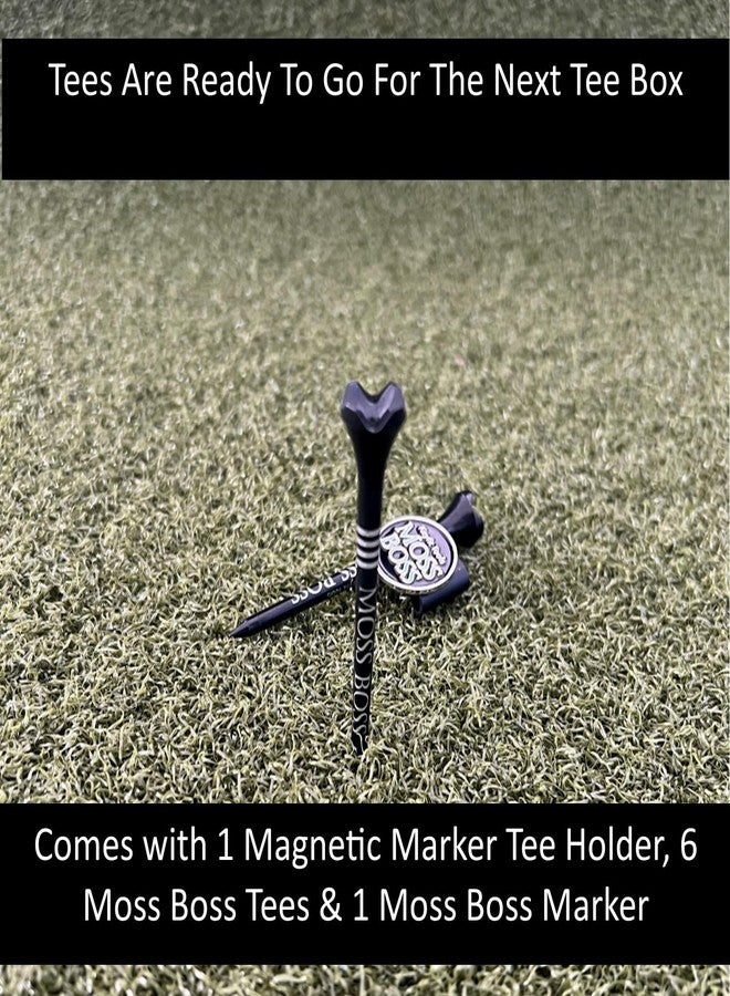 Keyfit Tools Moss Boss Golf Divot Repair Tool Ball Mark 4 in 1 Tool Uses 2 Tees & A Ball Marker As A Repair Tool ~Save Space in Your Pocket ~No Need to Carry a Divot Tool ~Club Holder - Image 3