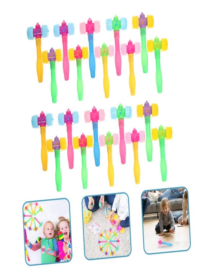 BESPORTBLE 24pcs Squeaky Children Hammer Toy Set Colorful Plastic Pounding Hammers for Kids Engaging Developmental Plaything for Toddlers and Babies - Image 5