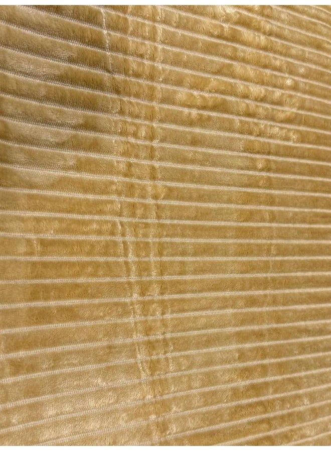  تي  جي  إتش بطانية فانيلا مخططة، بطانية فاخرة، ناعمة للغاية، بحجم كينغ (220x240 سم) للسرير والأرائك، دافئة ومريحة بشكل فاخر. - Image 4