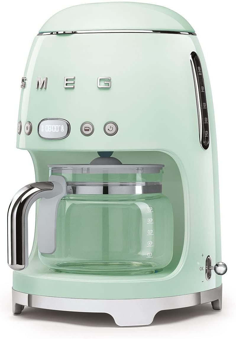 Smeg Retro Drip Coffee Machine - Pastel Green 1.4 L 1050 W DCF02PGUK Paste Green - Image 1