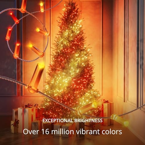 Twinkly Strings USBC Candle 100 LED CandleShaped LED Light String RGB Multicolor LED Lights Valentines Day Lights Compatible with Alexa Google Home USBC Power Transparent Wire 197ft - Image 3
