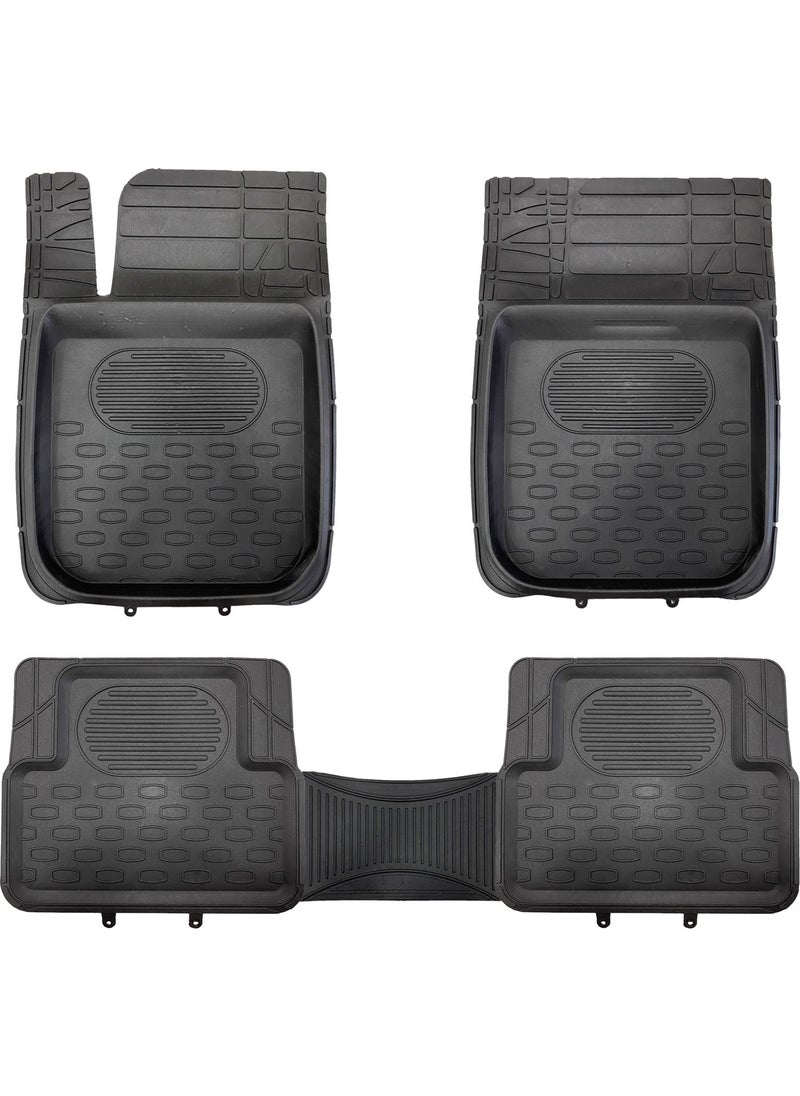 Eraks - Renault Megane Compatible Universal 3D Car Mat Set - Eco - Image 1
