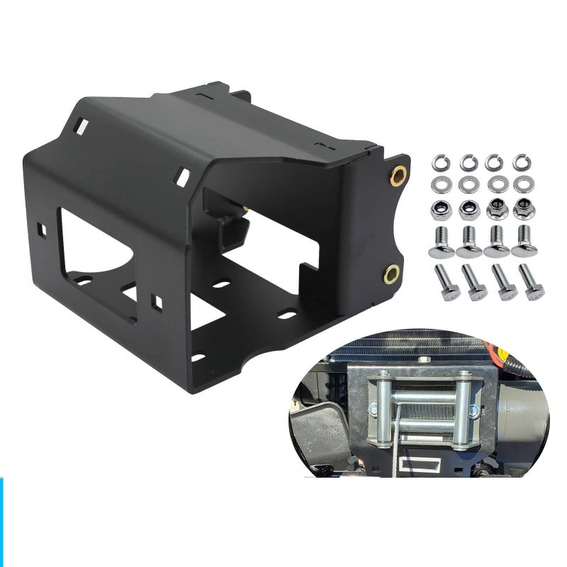 ATV Winch Mount for Polaris Sportsman ATVs ATV winches from 2000 lbs to 3600 lbs with 4Hole 300 x 4875 or 2Hole 310 x 4875 Standard mounting