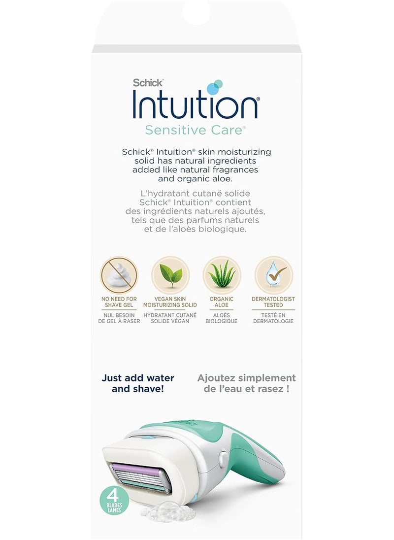 Intuition INTUITION Schick Sensitive Care Razor for Women with 2 Moisturising Razor Blade Refills with Natural Aloe Schick  - Image 2