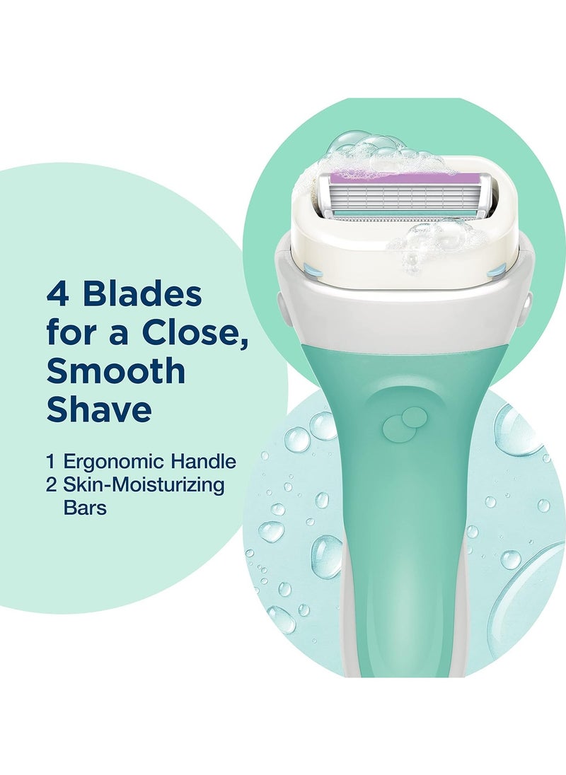 Intuition INTUITION Schick Sensitive Care Razor for Women with 2 Moisturising Razor Blade Refills with Natural Aloe Schick  - Image 3
