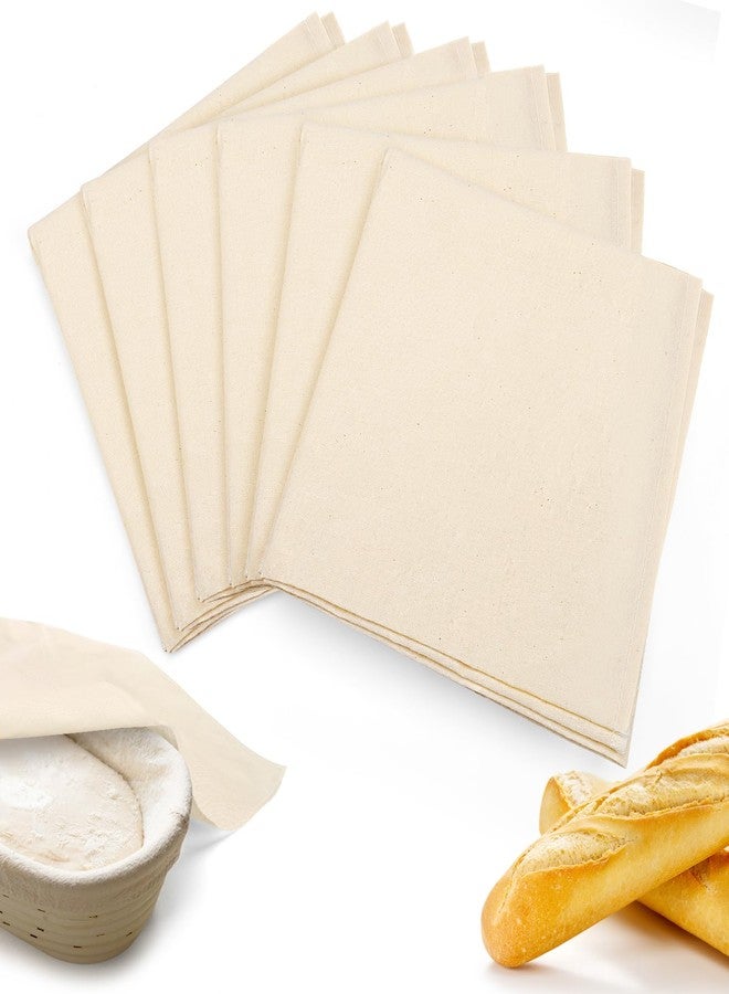 ANPHSIN 6Pcs 28"x28" Large Tea Towels for Sourdough Bread Baking - 100% Cotton Unbleached Reusable Flour Sack Towels, Proofing Cloth Supplies for Baguettes, Loaves, Ciabatta Dough Rising - Image 1
