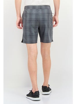Swiss Alps Men Plaid Basic Short, Grey  - Image 2