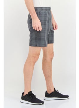 Swiss Alps Men Plaid Basic Short, Grey  - Image 3