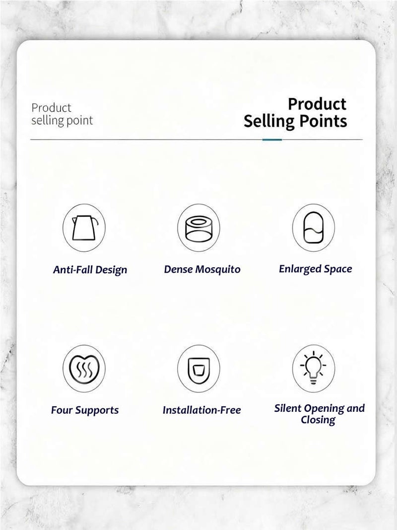 general Folding baby mosquito net, sleeping mosquito net, insect-proof crib net, 0-5-year-old baby portable bed tent, suitable for crib, carpet, crawling mat, safe and easy to use (125 x 65 x 65cm, green) - Image 3