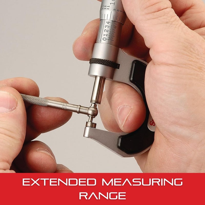Starrett Telescoping Gage, Self-Centering with Two Arms - Ideal for Determining True Size of Holes, Slots and Recesses - 5/16" - 1/2" Range, 2-3/8" Handle Length - 579A - Image 5