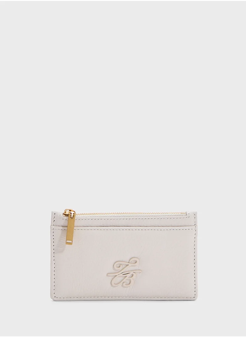 Ted Baker Marleah Tb Script Zip Card Holder