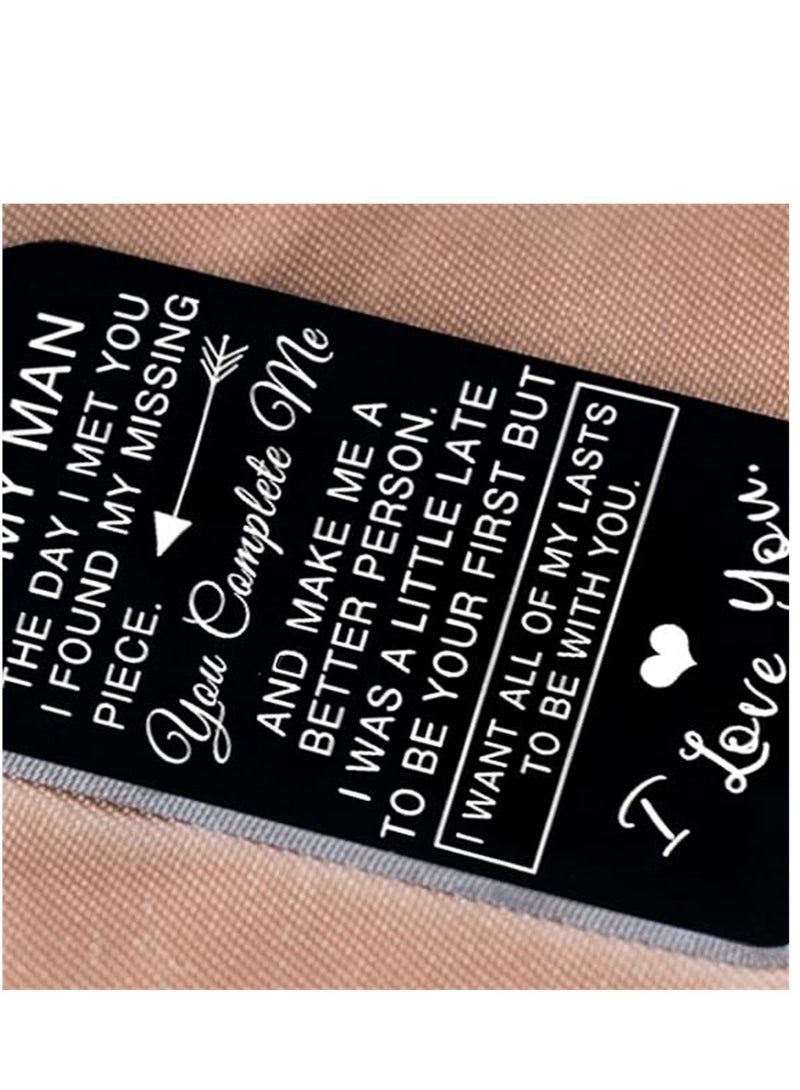 KASTWAVE Keychain for Boyfriend To My Man Keychain Keyring for Him Men Boyfriend Husband Jewelry Small Present - Image 5