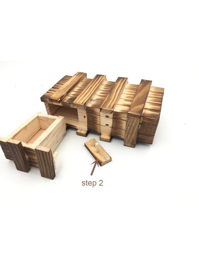 Ahyuan Money Holder Puzzle Box For Adults 3D Brain Teaser Wooden Puzzle Box Difficult Magic Cube Game Box With Extra Secure Secret Drawer Iq Toys - Image 3
