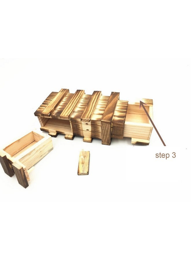 Ahyuan Money Holder Puzzle Box For Adults 3D Brain Teaser Wooden Puzzle Box Difficult Magic Cube Game Box With Extra Secure Secret Drawer Iq Toys - Image 4