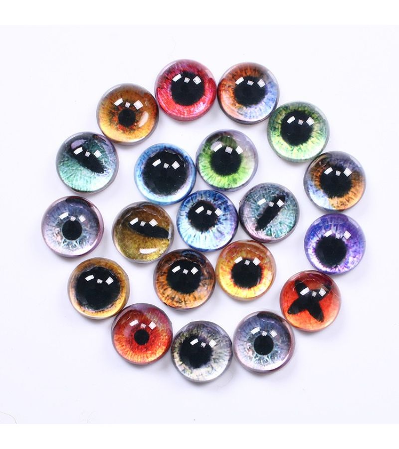 10 Mixed Color 10mm Simulated Glass Eye Balls for DIY Doll and Animal Model - Image 5