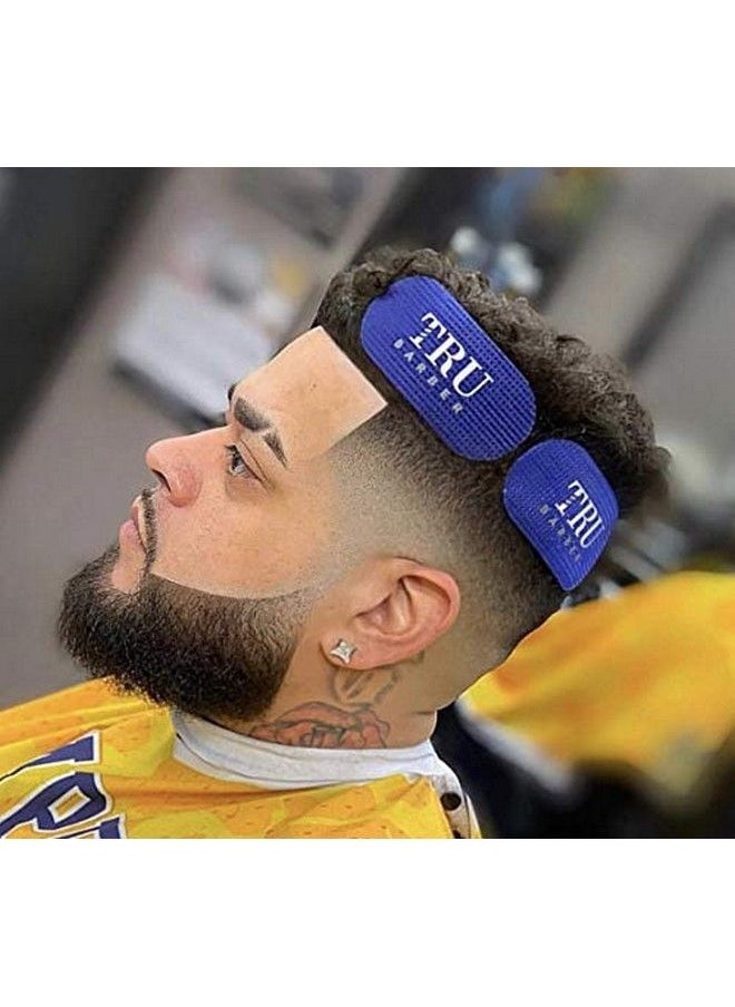 TRU BARBER - Hair Grippers 2 Colors Bundle Pack 4 Pcs For Men And Women Salon And Barber Hair Clips For Styling Hair Holder Grips (Blue/Grey) - Image 1