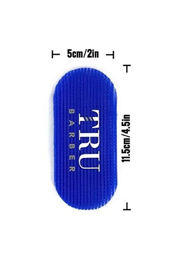 TRU BARBER - Hair Grippers 2 Colors Bundle Pack 4 Pcs For Men And Women Salon And Barber Hair Clips For Styling Hair Holder Grips (Blue/Grey) - Image 1
