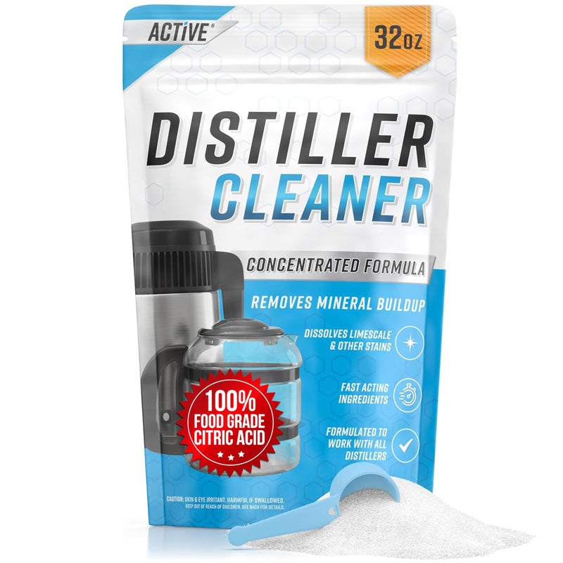 ACTIVE Distiller Descaler Citric Acid Cleaner 2 Lb Bulk for Cleaning Water Distillers Pure Citrus Acid Crystals Universal Residue Descaling Portable Distiller Kettle Boiler Dispenser - Image 2