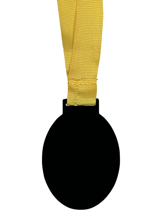 Express Medals 10 Pack of Large 2.25 Inch 1st Place Winner Champion Trophy Cup Award Medals with Attached Neck Ribbons Medal Trophies Gift Prize Team Black Gold Star UV First Participant Player Event Gold Victory - Image 4