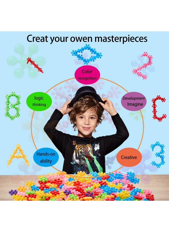 Iccbeeme 220 Pcs Building Blocks Toys,Interlocking Solid Plastic Building Blocks Set Early STEM Educational Toy for Preschool Kids,Sorting and Stacking Blocks,Promotes Fine Motor Skills & Sensory Development  - Image 4
