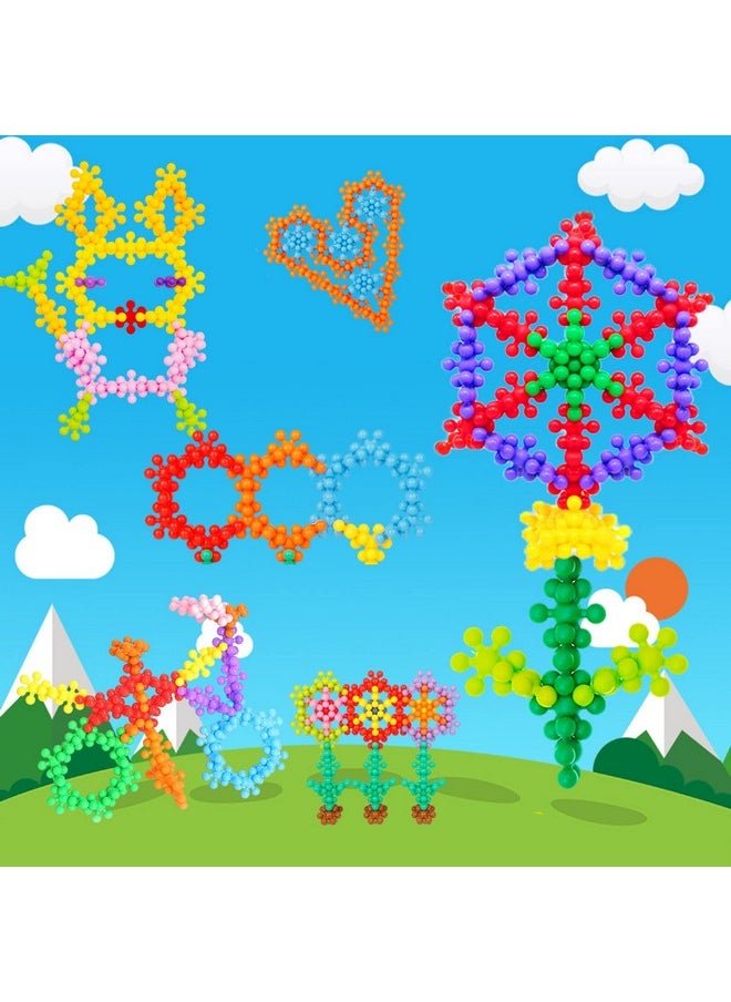 Iccbeeme 220 Pcs Building Blocks Toys,Interlocking Solid Plastic Building Blocks Set Early STEM Educational Toy for Preschool Kids,Sorting and Stacking Blocks,Promotes Fine Motor Skills & Sensory Development  - Image 5