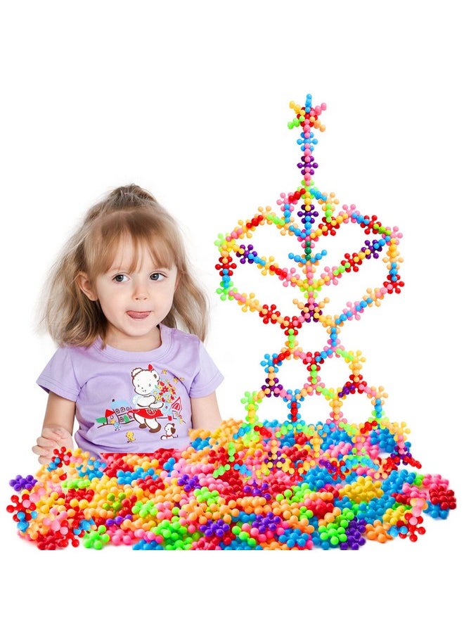 Iccbeeme 220 Pcs Building Blocks Toys,Interlocking Solid Plastic Building Blocks Set Early STEM Educational Toy for Preschool Kids,Sorting and Stacking Blocks,Promotes Fine Motor Skills & Sensory Development  - Image 1