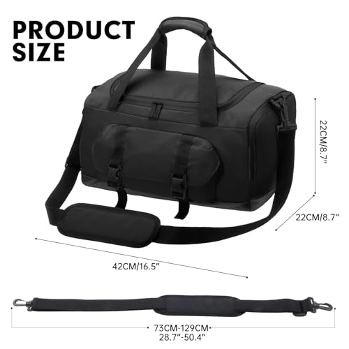 XEYOU Gym Bag for Women Men Sports Travel Duffel Bag with Shoe Compartment and Wet Pocket AntiTheft Carry On Weekender Bag for Airplane Water Resistant Workout Overnight Bag for Travel Gym - Image 3