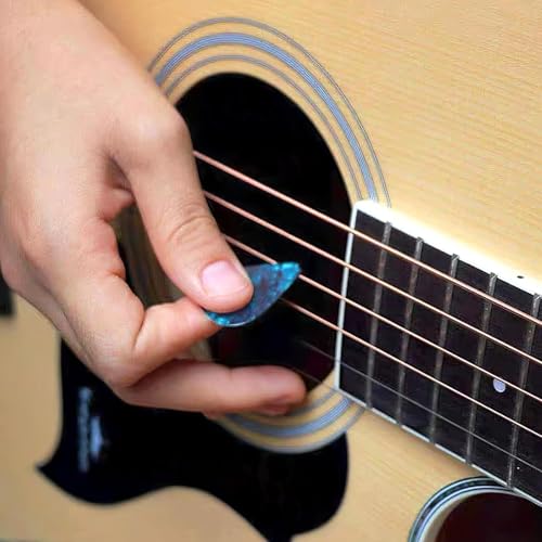 JINWEE Capo，Guitar Capo for Acoustic and Electric Guitars with 5 Picks(Black) - Image 5